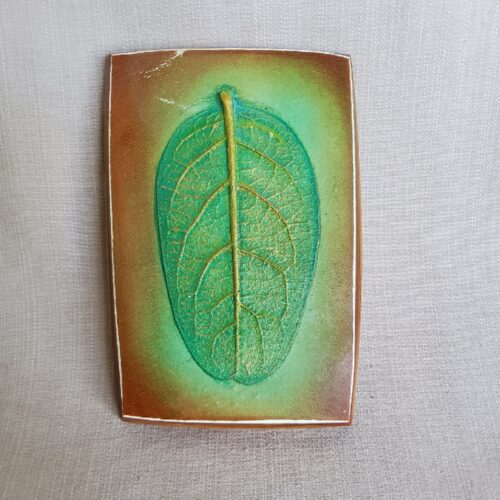 Maritta Mansikka leaf plaque 2